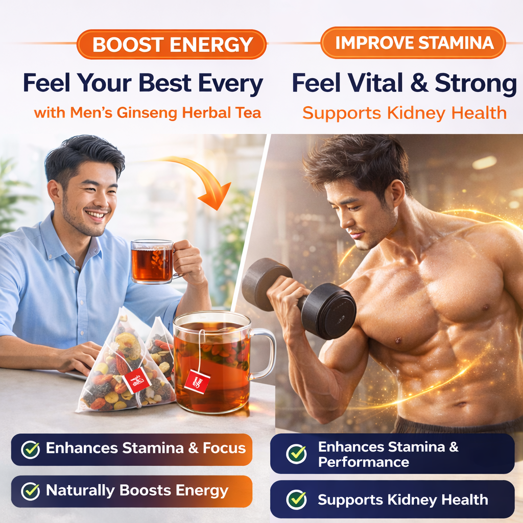 Five Treasure Herbal Tea for Men | Energy & Vitality Boost