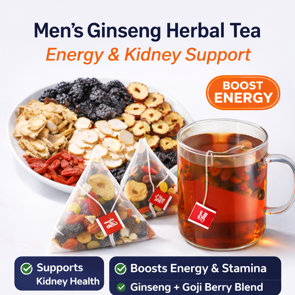 Five Treasure Herbal Tea for Men | Energy & Vitality Boost