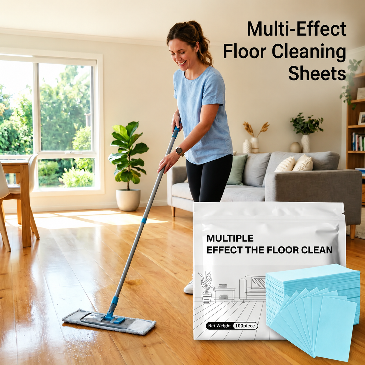 Multi-Surface Floor Cleaning Tablets (100 Pieces) – Deep Clean, Deodorize & Shine