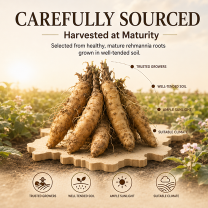 Traditionally Nine-Steamed & Nine-Sun-Dried Rehmannia — An All-Natural Herbal Snack from the Ancient East