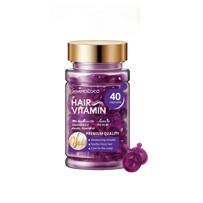 Say Goodbye to Dry Straw Hair – Start with One Capsule|40 Hair Care Essence Capsules | Deep Nourishment · Lightweight · Instant Smoothness