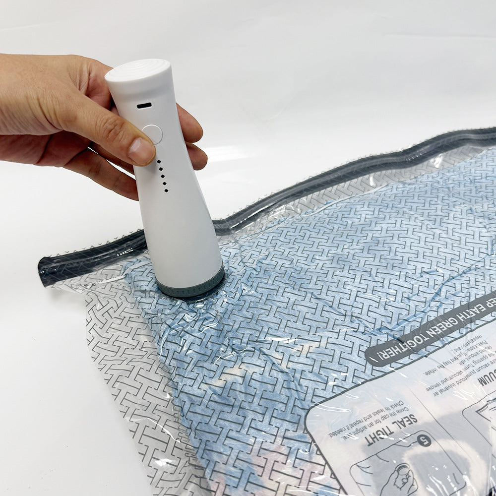 [Upgraded] Cordless Travel Vacuum Bag Set Vacuum Bags for Travel with Rechargeable air Pump, 15 Pack Carry-on Size Compression Packing Bags for Luggage and Suitcase