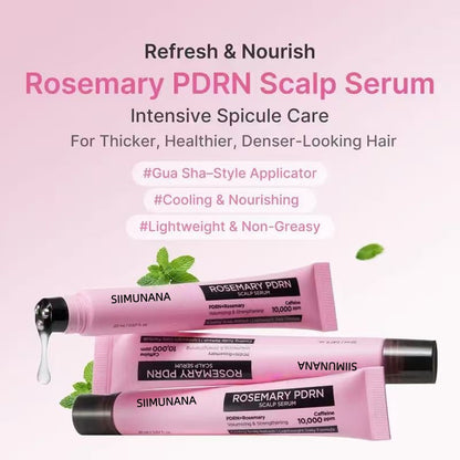 [NEW]  Rosemary PDRN Spicule Scalp Serum (20ml) | Dry & Oily, Flaky-looking Scalp | Korea Hair Care, Free from Parabens, Silicones, Sulfates