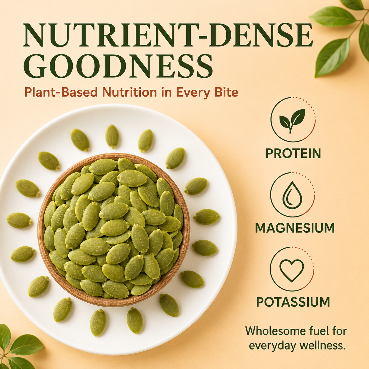 Natural health supplement – Premium Pumpkin Seed Kernels丨Plump, crispy, and delicious, ready to eat