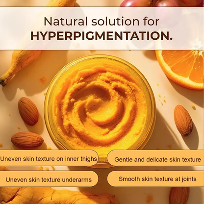 Turmeric Nourishing Scrub 280g - Infused with natural turmeric extract and moisturizing ingredients. Gently exfoliates while deeply hydrating the skin, leaving it smooth, supple, and radiant.