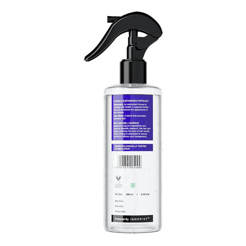 Nature x Science Rosemary Water with Rice Water |100% Natural Extract | Soft & Smooth Hair Non-Greasy & Fast Absorbing | 200 ml