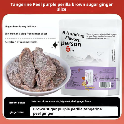 Premium Herbal Ginger Slices with Perilla|Natural Ingredients for Daily Refreshment