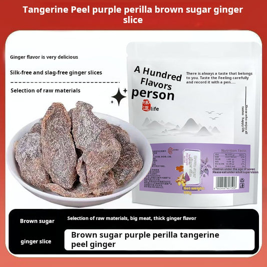 Premium Herbal Ginger Slices with Perilla|Natural Ingredients for Daily Refreshment