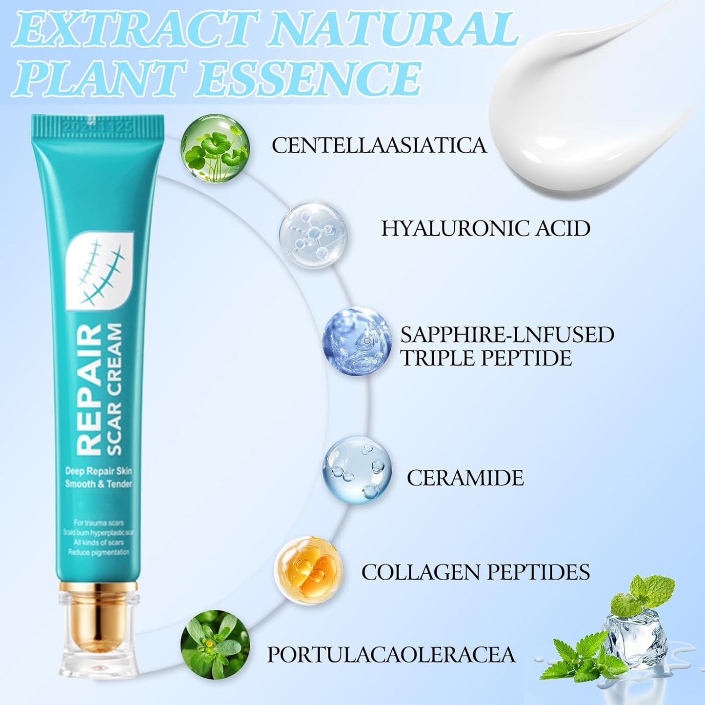 🔥BIG SALE-49% OFF✨Scar Repair Cream🌿|Treats Old and New Scars, Burns and More