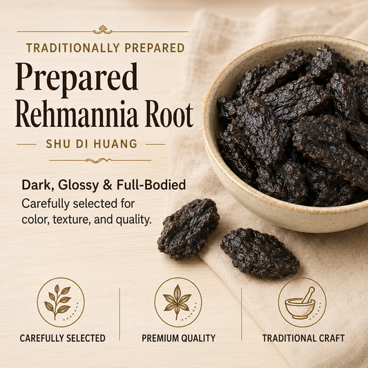 Traditionally Nine-Steamed & Nine-Sun-Dried Rehmannia — An All-Natural Herbal Snack from the Ancient East