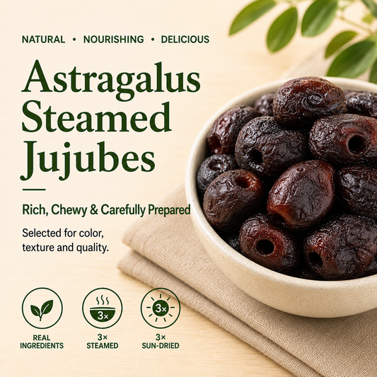 【Ancient-Style Steamed】Astragalus Jujubes — Soft, Sweet, Naturally Pure, the Best Healthy Snack