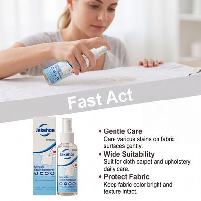 NEW!Miracle Stain Remover Spray – One Solution for Nearly All Household Stains, Powerful & All-in-One Free of Harsh Chemicals, Ultra-Effective Cleaner for Stubborn Tough Stains