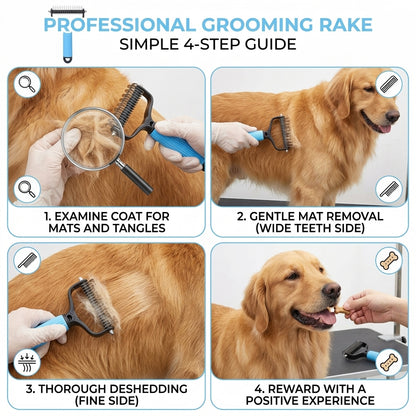 Pain-Free Pet Deshedding & Dematting Tool